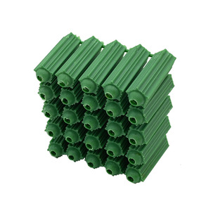 绿色塑料膨胀管6mm 8mm澎胀胶塞M6M8墙塞胶塞塑料胶粒膨胀彭涨管