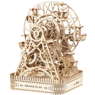 手工立体木质拼装机械模型益智组装拼图积木玩具男女创意礼品礼物