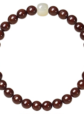 【时来运转】小叶紫檀和田玉手串