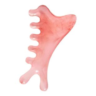 四合一多功能檀木梳脸部眼部头皮按摩梳子头部疗刮痧疏通经络神器