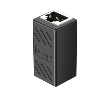 网线对接头网络延长器转接头RJ45千兆双通宽带水晶头直通转接头口
