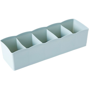 居家家 可叠加袜子收纳盒塑料内衣袜子盒 桌面抽屉分格内裤整理盒