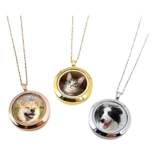 宠物头像项链猫狗毛发牙齿骨灰纪念品自制留念来图定制名字礼物