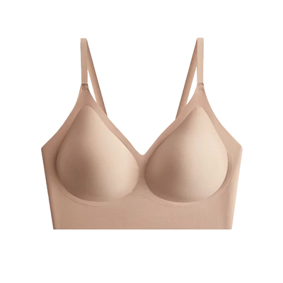 粉底液隐形内衣无痕肉色肤色女超薄款穿白t不透的美背文胸罩大码