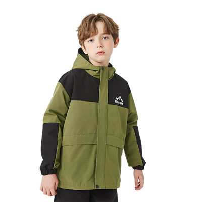 小猪班纳男童夹棉外套连帽冲锋