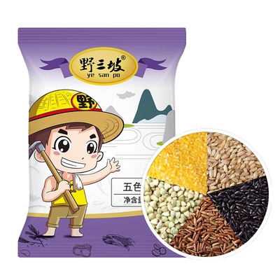 低脂五色糙米5斤野三坡