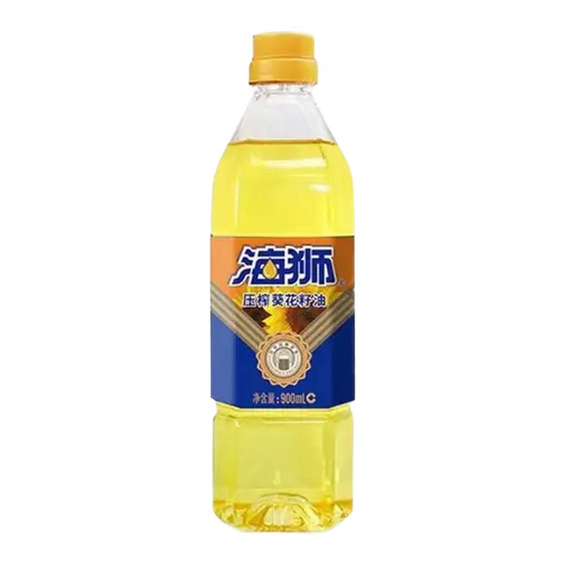 光明海狮压榨葵花籽油900ml小瓶爆炒焖炖凉拌食用油煎炸国企品质