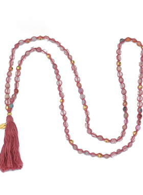 路塔斯曼深粉色棉线红纹石与显瘦