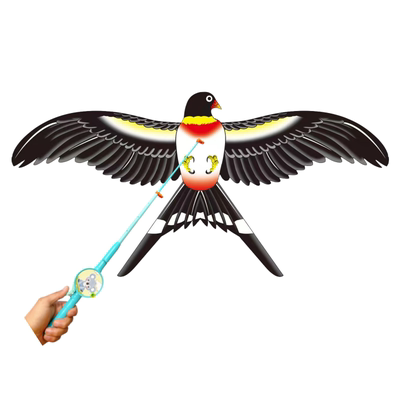 鱼竿风筝潍坊风筝儿童卡通风筝微风易飞塑料迷你小风筝手持钓鱼竿
