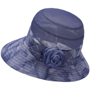 春夏天中老年人妈妈遮阳帽薄款老人奶奶凉帽防晒太阳帽渔夫帽透气