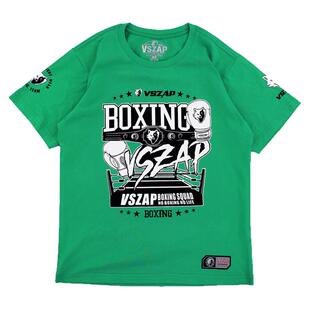 VSZAP拳击服搏击训练纯棉MMA弹力运动健身UFC短袖T恤男女格斗上衣