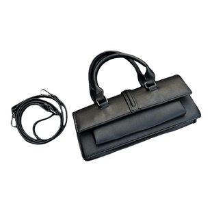 法式复古手提包女2026新款高级质感轻便单肩斜挎包复古时尚圆筒包