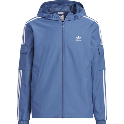 Adidas/阿迪达斯正品三叶草男女连帽经典运动梭织防风外套KB1946