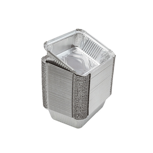 加厚烧烤专用锡纸盒烤箱烘焙家用耐高温模具空气炸锅锡纸盘长方形