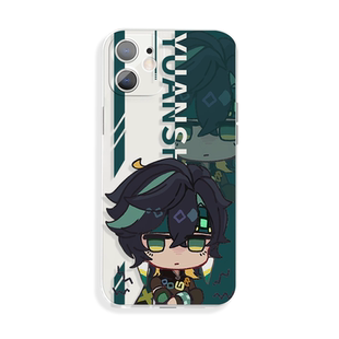 趣味原神可爱基尼奇手机壳硅胶16pro苹果15二次元vivox80适用于iQOOz9真我10oppok11小米civi3荣耀x50红米k70