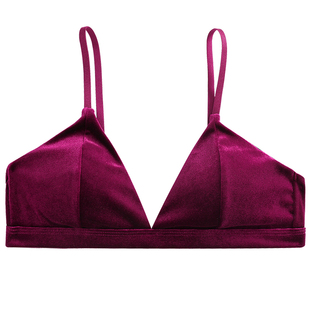 美标性感内衣女无钢圈法式蕾丝抹胸胸罩加厚无痕丝绸真丝里料文胸