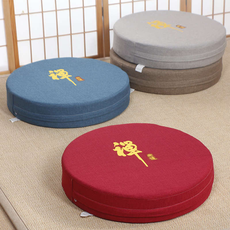 客厅榻榻米阳台坐垫地板地上坐垫中式打坐禅修拜佛垫跪拜垫蒲团