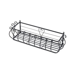 阳台栏杆花架多层铁艺护栏悬挂式多肉植物花架窗台壁挂花盆种植架