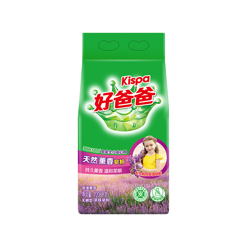 好爸爸天然薰香皂粉无刺激洗衣粉