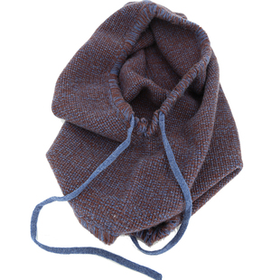 Lion~放松 自留全山羊绒连帽围脖巴拉克拉法帽子头套帽护耳帽男女