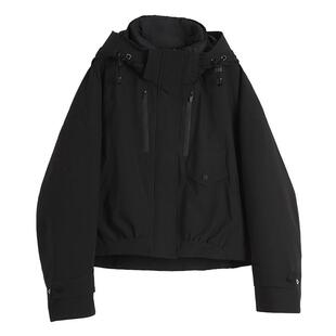 ELLE90白鸭绒米白色两件套羽绒服女2025冬新款工装户外风派克服