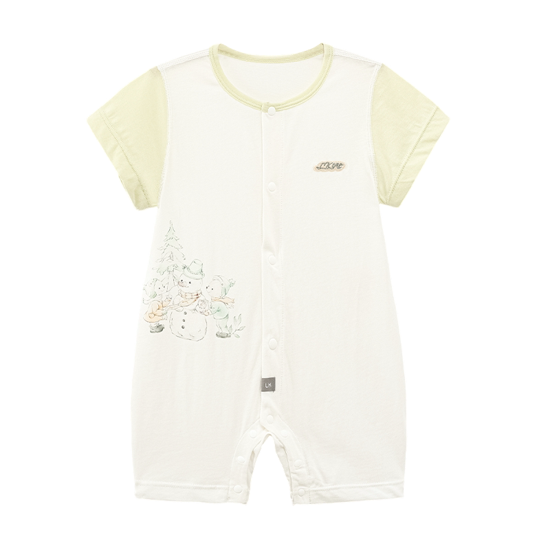 LK儿童短袖连体衣夏季薄款家居服