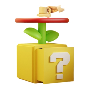 马里奥问号床头柜替代神器家用卧室2026爆款儿童房床边收纳柜茶几