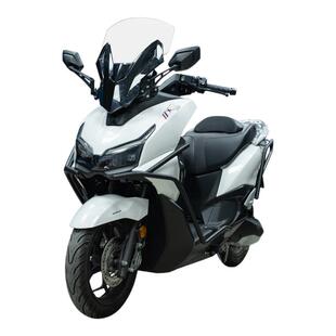 适用本田NWT150改装后视镜前移总成碳钢款加高风挡风改装配件