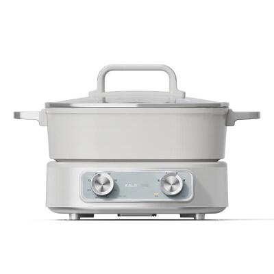 巢石N1【平锅+鸳鸯锅】6L多功能电火锅家用大容量料理锅定时涮烤