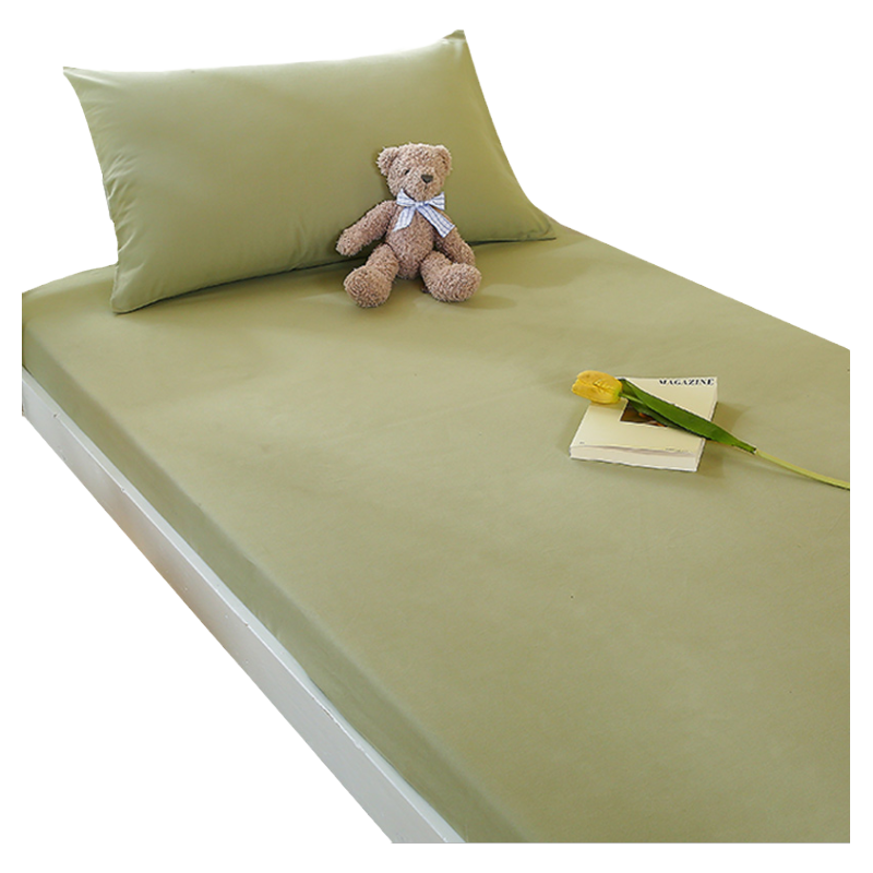宿舍专用加厚磨毛纯棉床笠90x190学生单人寝室全棉床单床罩床垫套