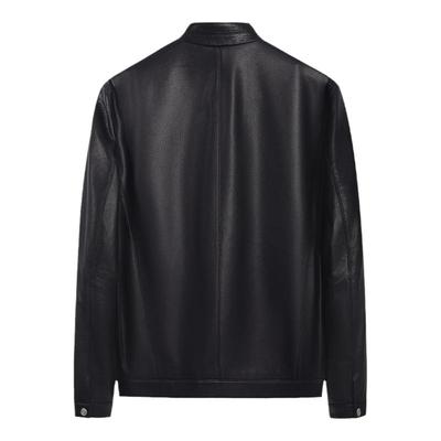 【山羊皮】圣得西立领真皮皮衣男款2025新款秋季高端商务夹克外套