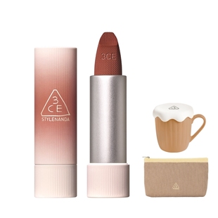 【新年礼物】3CE唇绒口红唇釉哑光显白裸色红棕女闺蜜生日