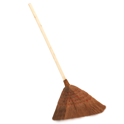 老式学校车间耐用鬃毛实木棕扫把