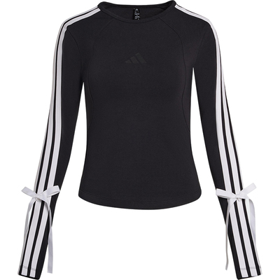Adidas/阿迪达斯正品2025女士潮流经典休闲圆领修身长袖T恤KG3862