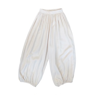 儿童夏季薄款防蚊裤女童灯笼裤男童棉绸裤子宝宝长裤中大童阔腿裤