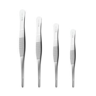 上海金钟组织镊医用镊子有钩不锈钢敷料镊防滑眼科镊睫毛镊子夹子