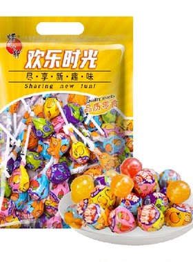 蜡笔小新真果棒棒糖开袋即食