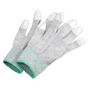 碳纤维防静电PU涂指手套电子厂装机工厂加厚耐磨浸胶无尘专用作业