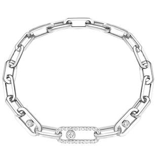 【新年礼物】MESSIKA/梅西卡Move Link 18K白金钻石手链