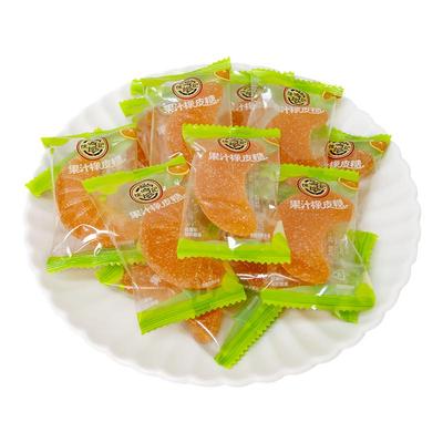 徐福记果汁橡皮软糖大桔瓣形混合批发零食水果味喜糖休闲小食品
