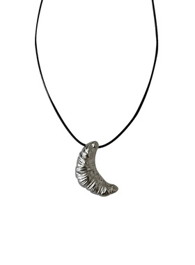 牛角包皮绳项链女韩式毛衣链