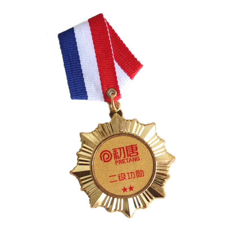 定制金银章徽章奖章勋章金银牌铜个性徽章/吧唧定制
