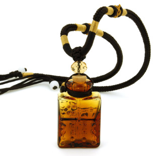 男女士琉璃精油瓶项链时尚空香水吊坠毛发朱砂容器情侣挂坠潮配饰