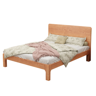 床1米8双人床2025新款实木床1米5x2米的床现代简约床家用实木床
