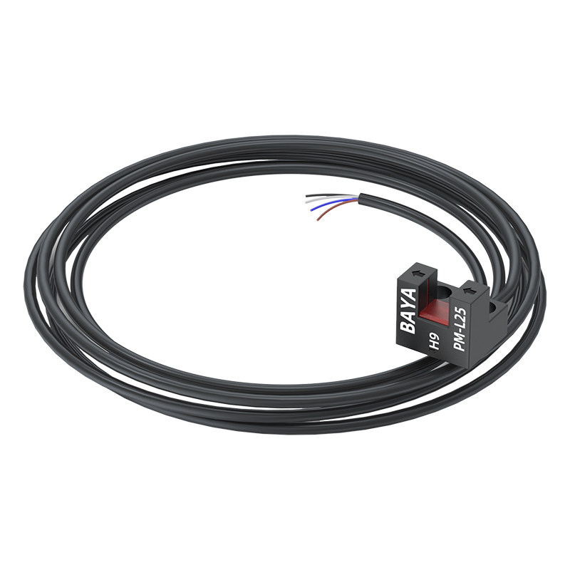 微型槽型光电开关U型传感器PM-L25P原点限位开关四线常开常闭可调