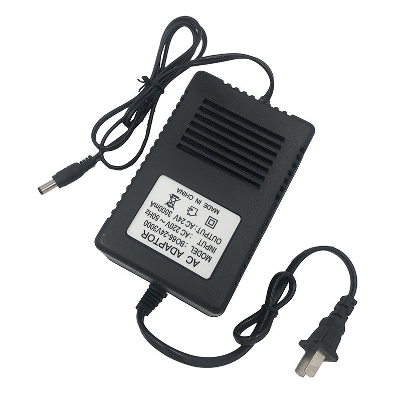 双线24伏3000mA球机电源适配器专用AC24V3A交流电源监控变压器