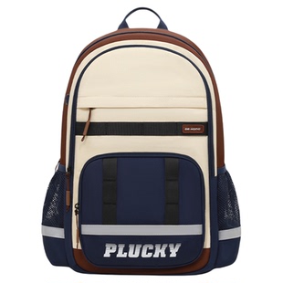 江博士新款减负护脊书包初中生超轻便大容量男款休闲双肩背包