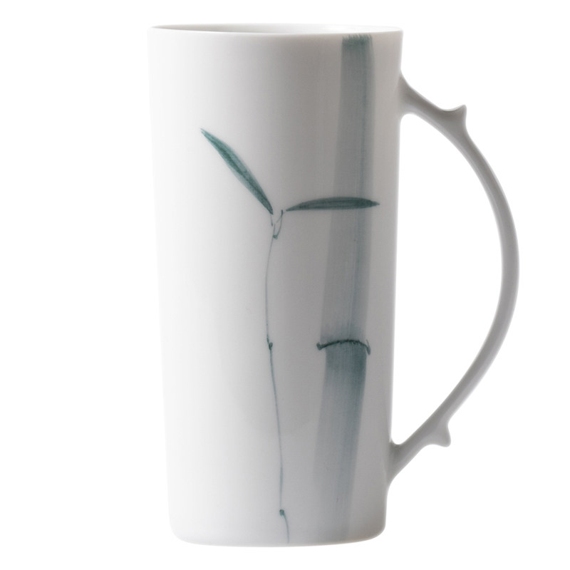 山水间梅兰竹菊四君子手绘杯礼品