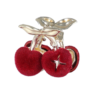 刘海侧边夹小号公主头抓夹新年红色发夹后脑勺小夹子半扎发头饰女