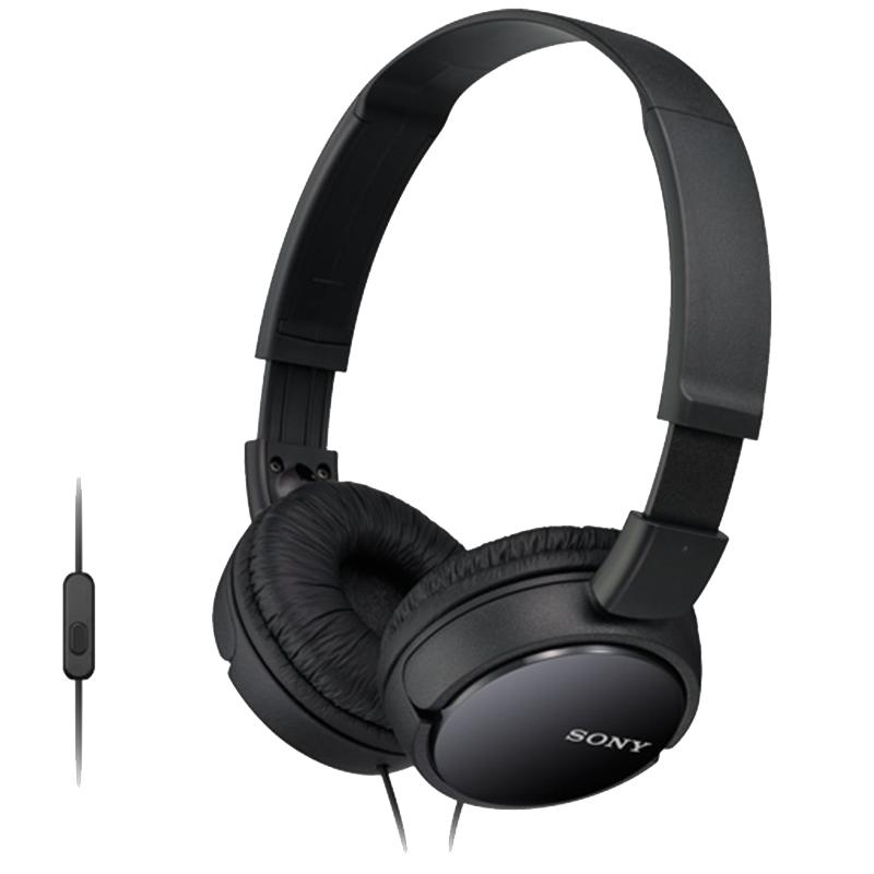 Sony/索尼 MDR-ZX110AP头戴式耳机有线带麦克电脑上网课舒适佩戴